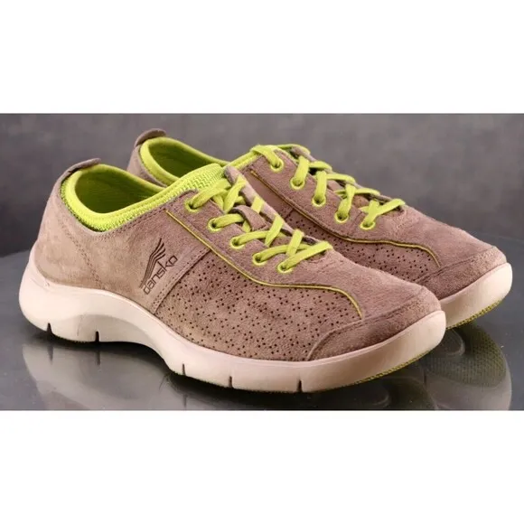 Dansko Elise Sport Women's Sneakers Shoes Size EU 38 US 7.5-8 Suede Tan