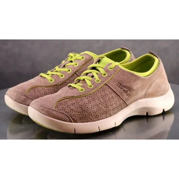 Dansko Elise Sport Women's Sneakers Shoes Size EU 38 US 7.5-8 Suede Tan