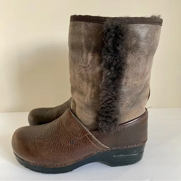 Dansko Finely Brown Shearling leather/suede Shearling Brown Boots 41 / 10.5-11