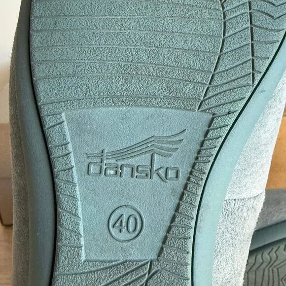 Dansko Kristen Blue Suede Ballet Flat Women Shoes  Slip On- SZ 40 - US 9.5-10