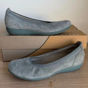 Dansko Kristen Blue Suede Ballet Flat Women Shoes  Slip On- SZ 40 - US 9.5-10