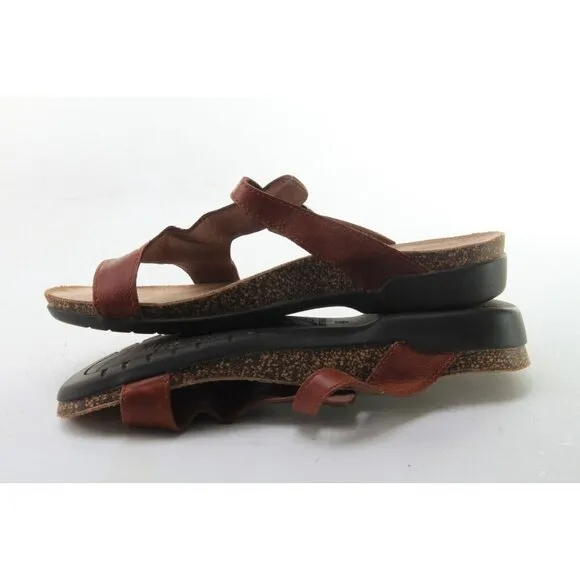 Dansko Remi Waxy Sandals Women's Leather Sz 38 Us 7.5-8 Shoes
