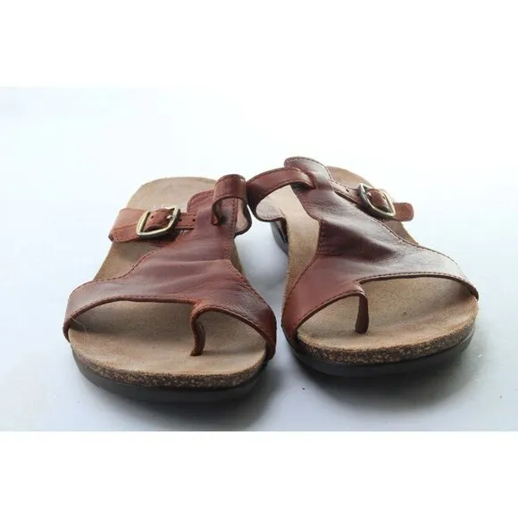 Dansko Remi Waxy Sandals Women's Leather Sz 38 Us 7.5-8 Shoes