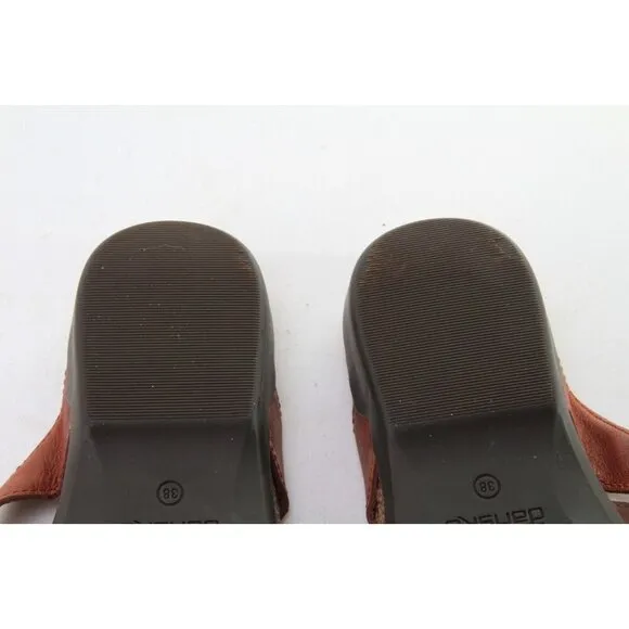 Dansko Remi Waxy Sandals Women's Leather Sz 38 Us 7.5-8 Shoes