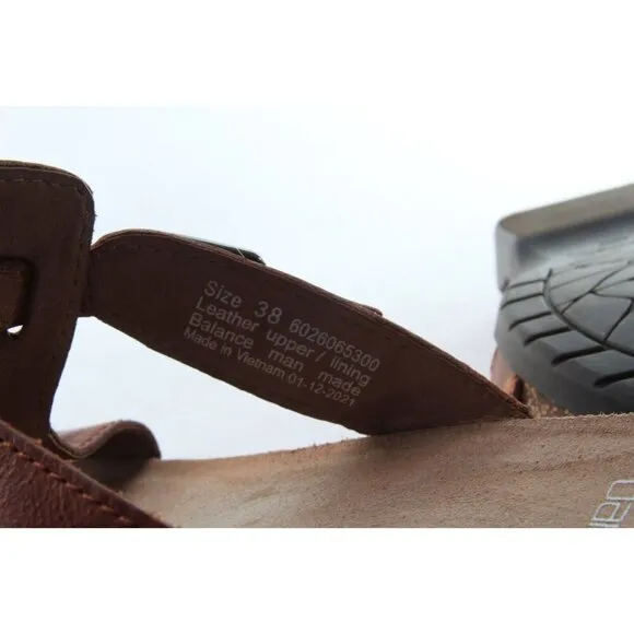 Dansko Remi Waxy Sandals Women's Leather Sz 38 Us 7.5-8 Shoes