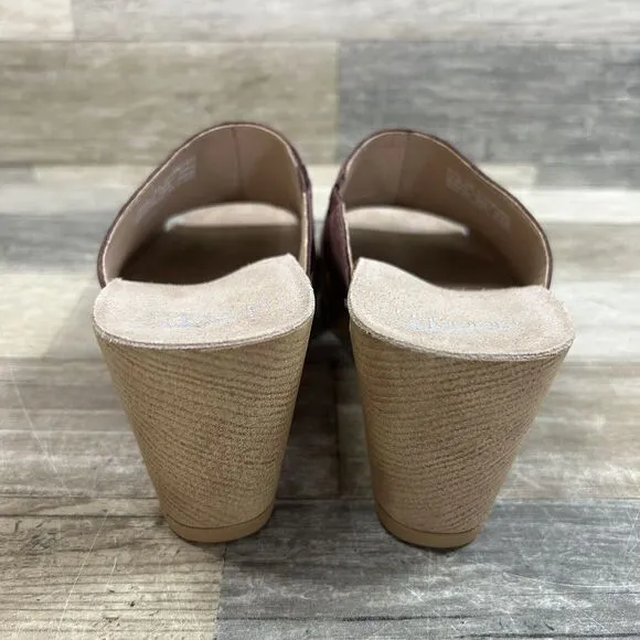 Dansko Tandi Sandals Women’s US 7.5-8 EU 38 Rose Suede Nubuck Wedge Shoes Clogs