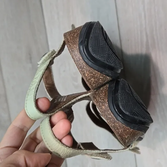 Dansko Women Jess Ankle Leather Hook&amp;loop Sandals shoes sz 40/9.5-10