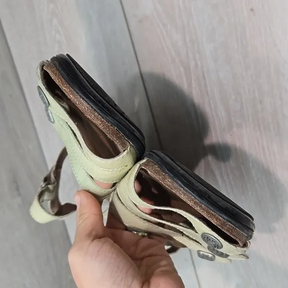 Dansko Women Jess Ankle Leather Hook&amp;loop Sandals shoes sz 40/9.5-10