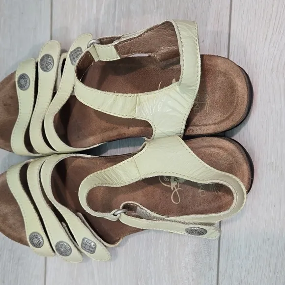 Dansko Women Jess Ankle Leather Hook&amp;loop Sandals shoes sz 40/9.5-10