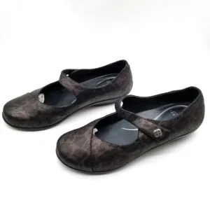 Dansko Women Opal Metallic Leopard Mary Jane Shoes Size 10.5 Leather  Flat