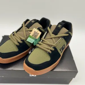 DC Men's Lynx Zero Low Top Skate Shoe Sneaker, Olive/Black, men 8 women 9.5