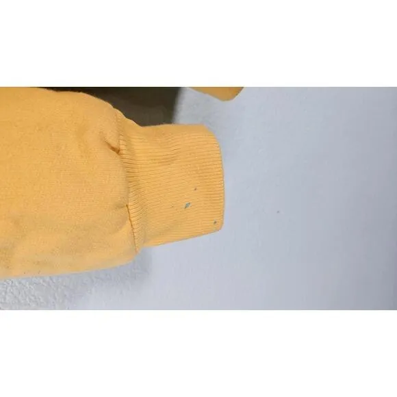 DC Shoes Vintage Unisex Yellow Graphic Hoodie With Faces Size Medium