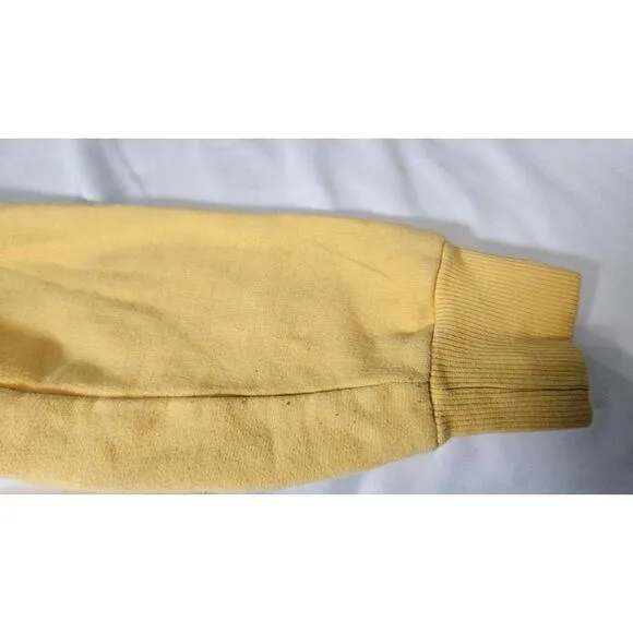 DC Shoes Vintage Unisex Yellow Graphic Hoodie With Faces Size Medium