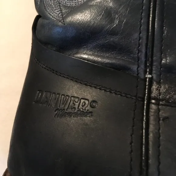 Denver Mountain Leather Western Boots Made In Mexico