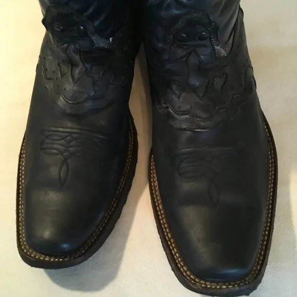 Denver Mountain Leather Western Boots Made In Mexico