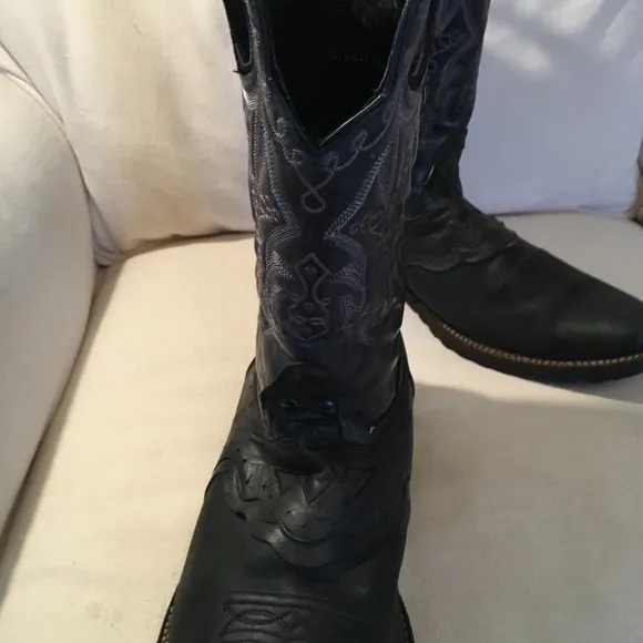 Denver Mountain Leather Western Boots Made In Mexico