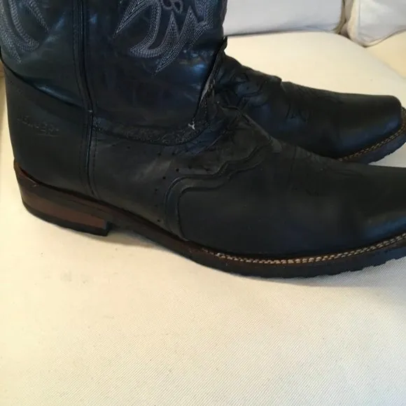 Denver Mountain Leather Western Boots Made In Mexico