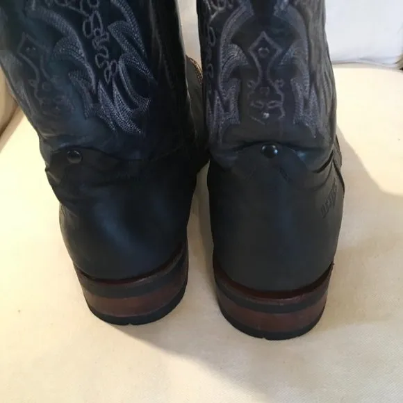 Denver Mountain Leather Western Boots Made In Mexico