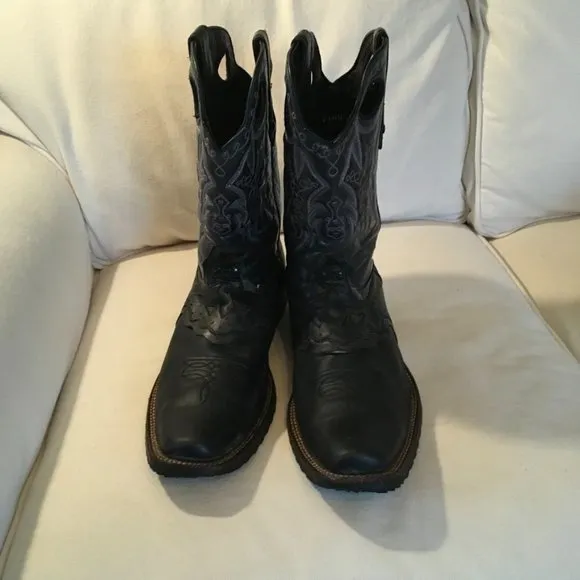 Denver Mountain Leather Western Boots Made In Mexico