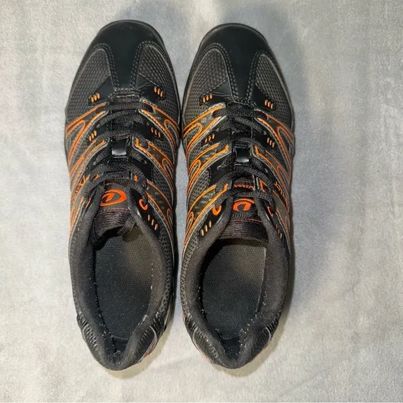 Dexter Bowling Shoes Black/Orange Zig Zag Mens Bowling Shoes Size 9
