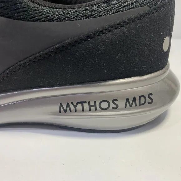 Diadora Mythos MDS Men's Black White Logo Lace Up Running Shoes Sneakers Size 10