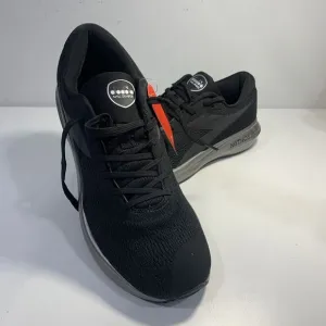 Diadora Mythos MDS Men's Black White Logo Lace Up Running Shoes Sneakers Size 10