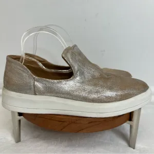 Diba True Youth Full Metallic Slip On Leather Sneakers Casual Women's Size 8
