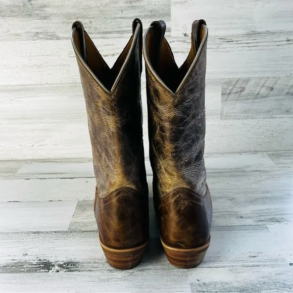 Dingo Men’s Dingo Joe Round Toe Western Boots Size 12 Distressed Leather Upper