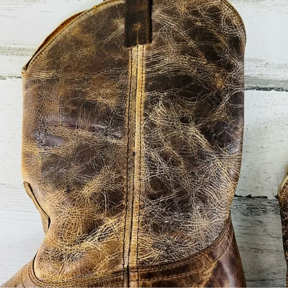 Dingo Men’s Dingo Joe Round Toe Western Boots Size 12 Distressed Leather Upper