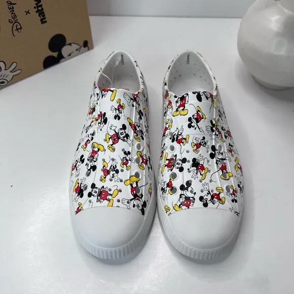 Disney Native Jefferson Mickey Mouse Print Shoes Men's 5 Women's 7 NWB