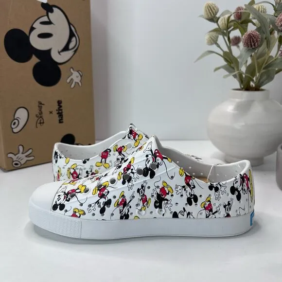 Disney Native Jefferson Mickey Mouse Print Shoes Men's 5 Women's 7 NWB