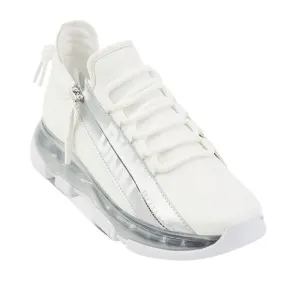 DKNY Tokyo Lace-Up Zip Sneakers White Size‎ 9.5