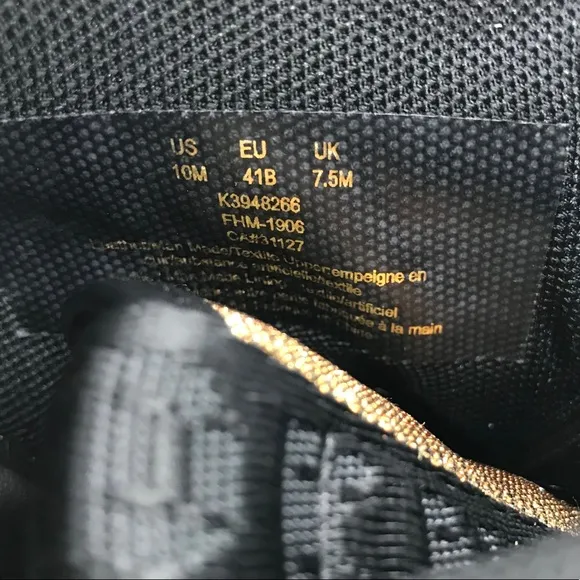 Dkny Women's Leo Wedge Black Gold Sneakers New 10