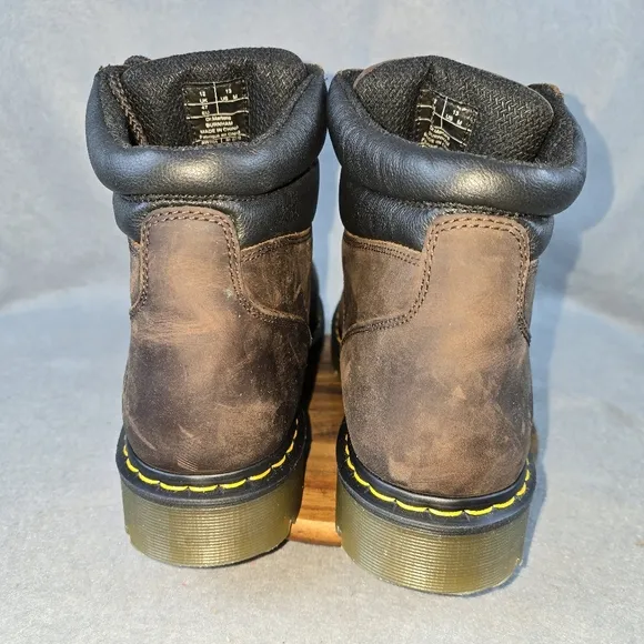 Doc Dr. Martens Burnham Brown Industrial Slip Resistant Boots Men’s Size 13