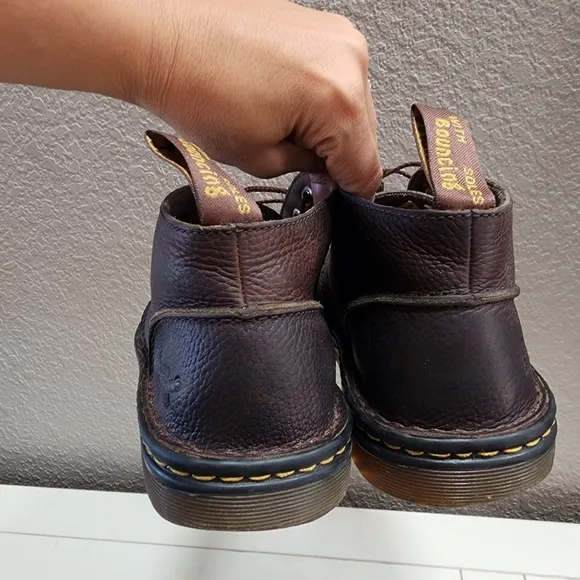 Doc Dr Martens Sussex Men’s Size 8 Chukka Boots Brown Industrial Leather Shoes‎