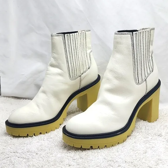 DOLCE VITA CASTER H20 NICE🌧WATERPROOF🌧 PLATFORM BOOTS LADIES 8.5 NWOB