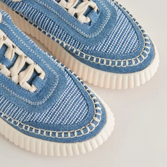 Dolce Vita Dolen Sneakers in Blue Multi Denim Women’s Size 8.5