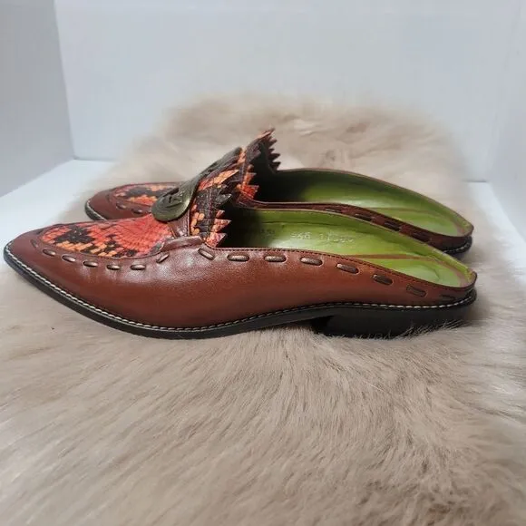 Donald J. Pliner Iguana8737 Women's Mules Slip on Shoes Size 6.5