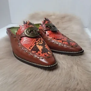 Donald J. Pliner Iguana8737 Women's Mules Slip on Shoes Size 6.5