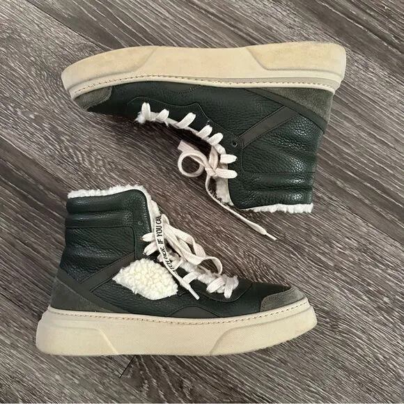Dorothee Schumacher Sporty Movement Furry high-top sneakers