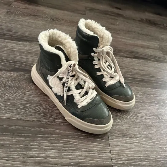 Dorothee Schumacher Sporty Movement Furry high-top sneakers