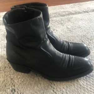 Double H Men's Black Genuine Leather Cowboy Western Boots 120 Plus 8.5 D