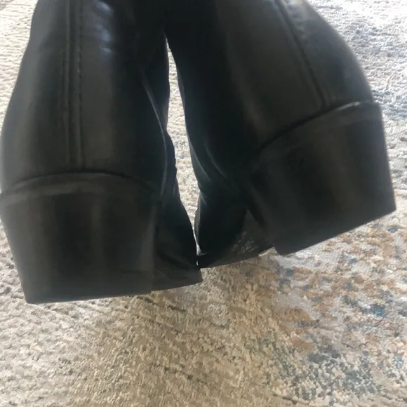Double H Men's Black Genuine Leather Cowboy Western Boots 120 Plus 8.5 D