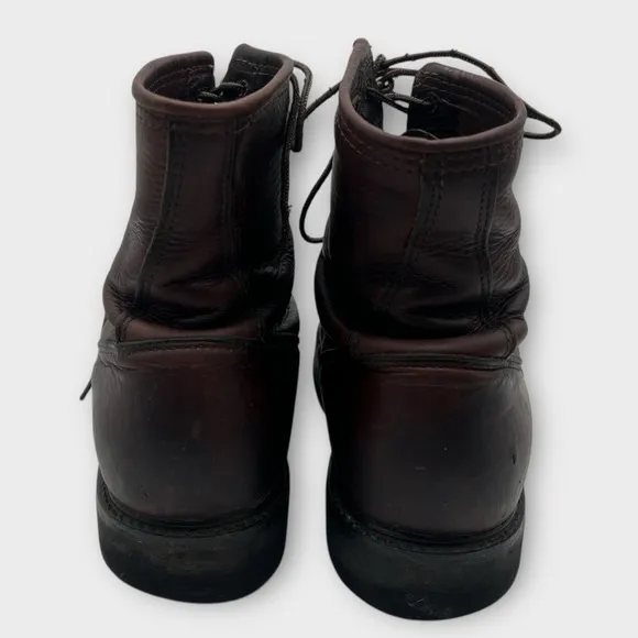 Double H Mens Packer Boot Size 13EE High Lacer Western Kiltie Brown Leather 9714