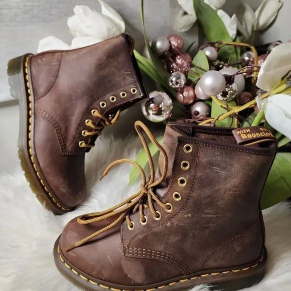 Dr Martens 1460 Crazy Horse Oiled Leather Men's Boots New