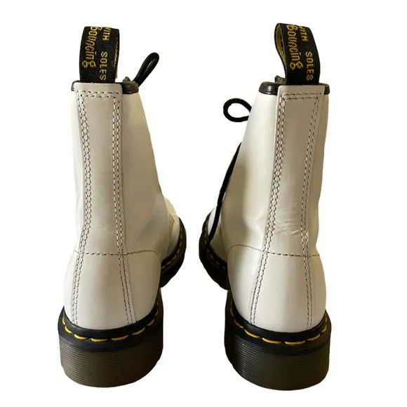 DR. MARTENS 1460 White Womens Boots New Sz 5
