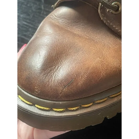 Dr Martens 6-hole 939 Ben Boots Brown Size 8 UK/ 9 US vintage Made in England UK