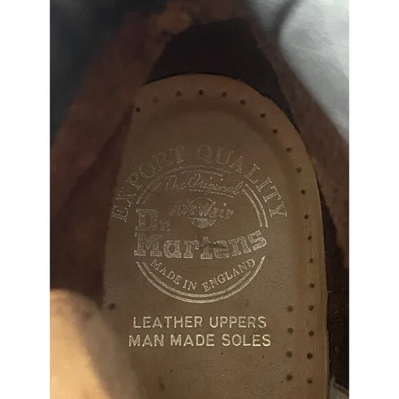 Dr Martens 6-hole 939 Ben Boots Brown Size 8 UK/ 9 US vintage Made in England UK