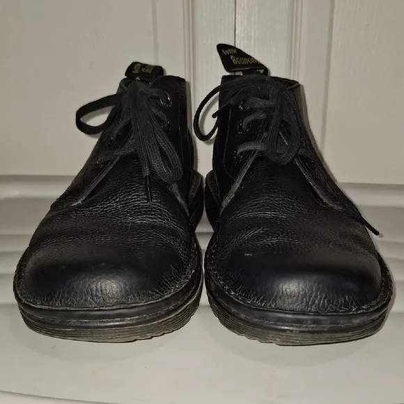 Dr. Martens &quot;Sussex&quot; Ankle Lace-up Chukka Boots -Textured Leather-black-M8 /L9