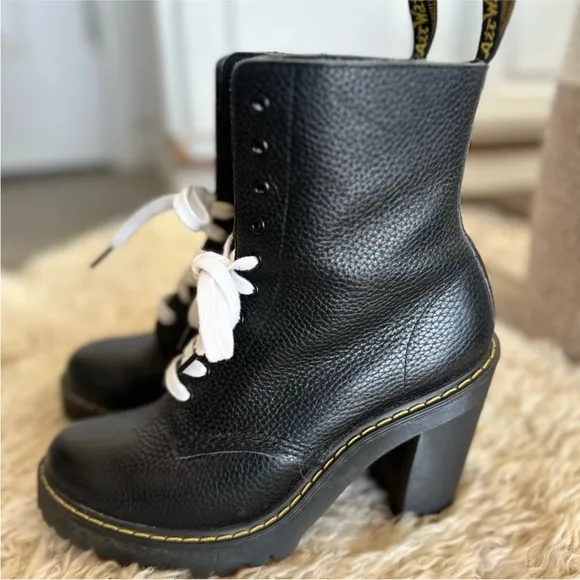 Dr. Martens Kendra Pebbled Leather Boots
